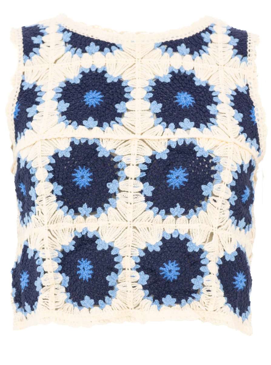 💕 Zwillingsherz Top Shirt "Lochstick Sommer" Blau