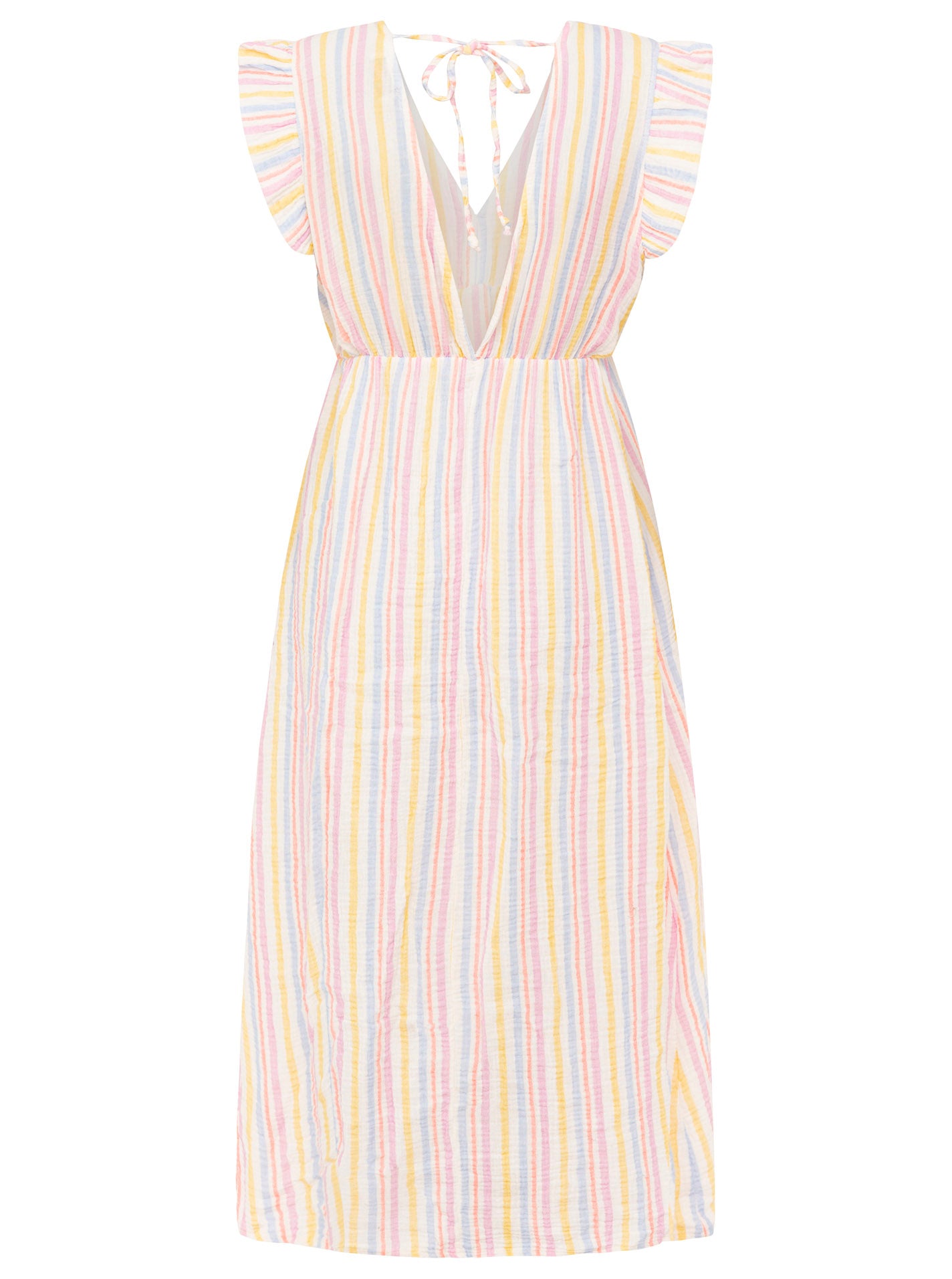 💕 Zwillingsherz Musselin Kleid "Sommer Streifen" Multi
