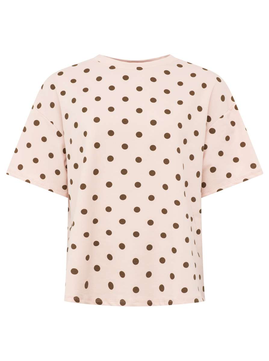 💕 Zwillingsherz T-Shirt BW "Polka Dots" Rosa