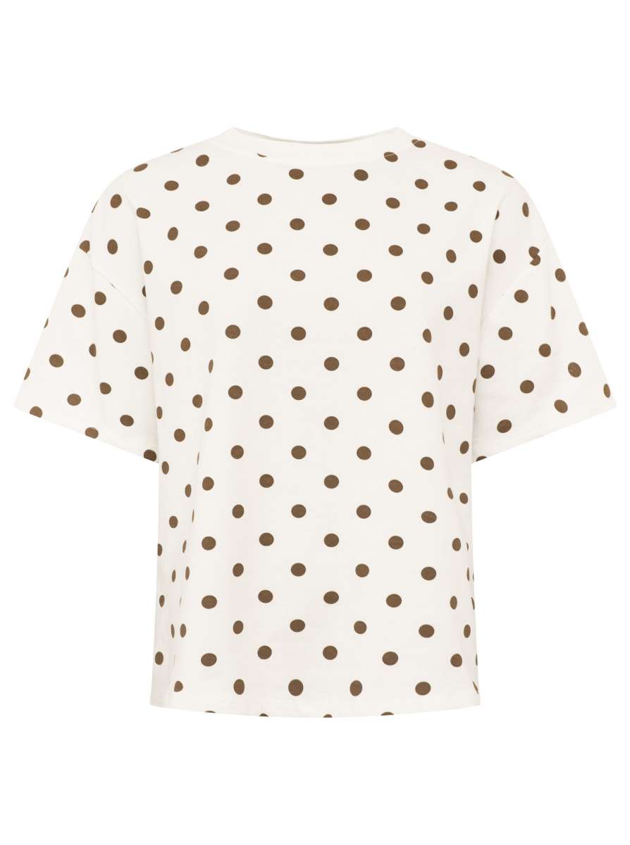 💕 Zwillingsherz T-Shirt BW "Polka Dots" Weiß