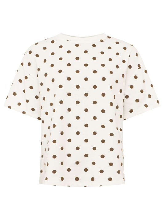💕 Zwillingsherz T-Shirt BW "Polka Dots" Weiß