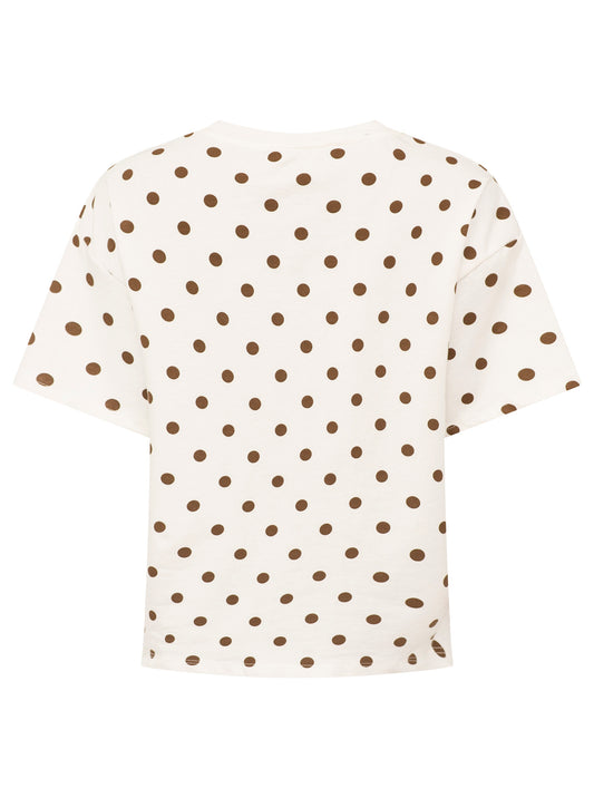 💕 Zwillingsherz T-Shirt BW "Polka Dots" Weiß