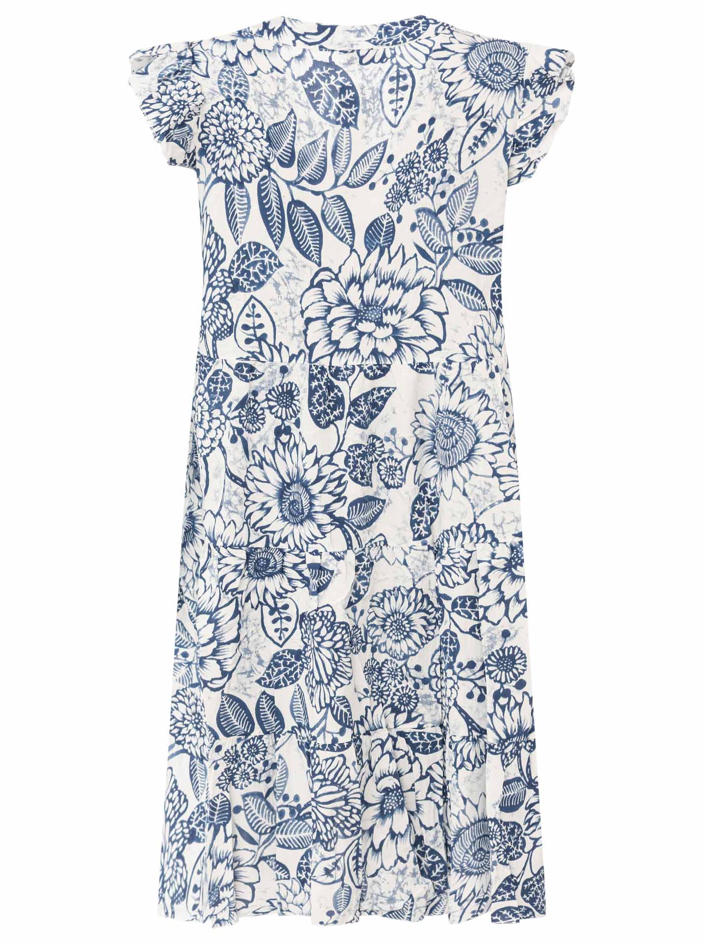 💕 Zwillingsherz Kleid "Flowers" Blau