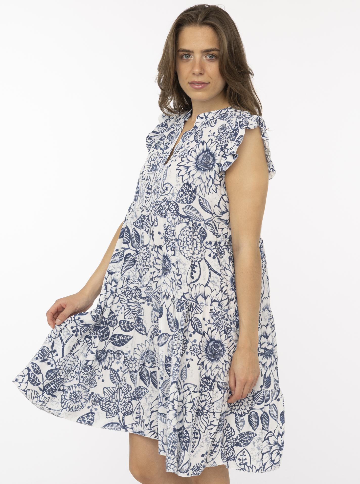 💕 Zwillingsherz Kleid "Flowers" Blau
