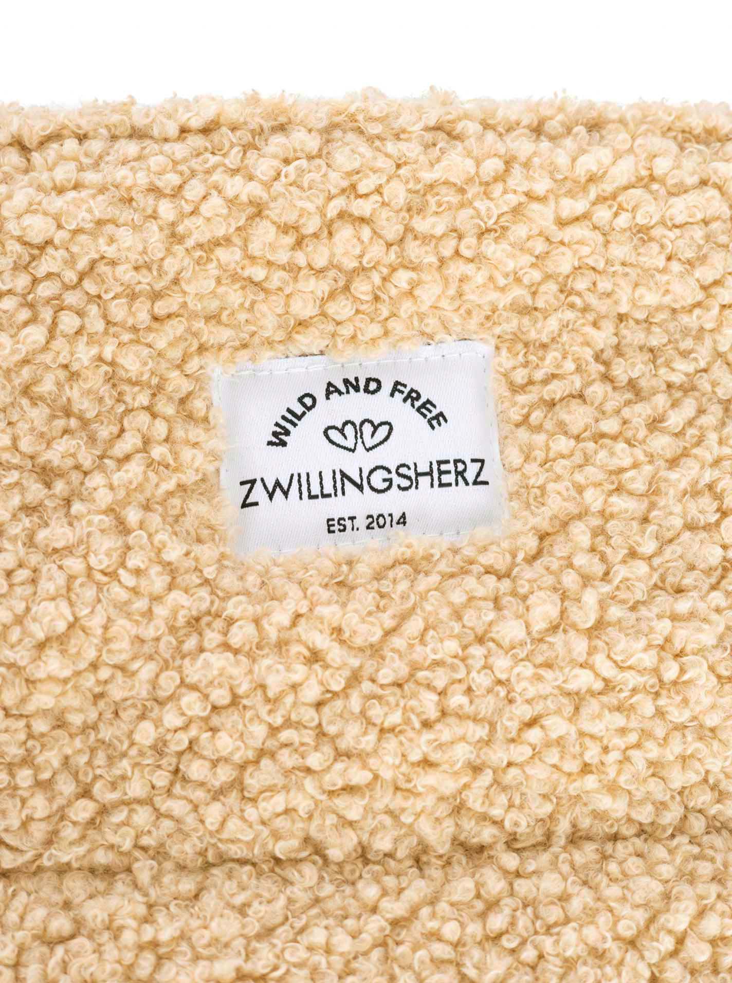 💕 Zwillingsherz Shopper "Teddy Leo Classic" Tasche Beige
