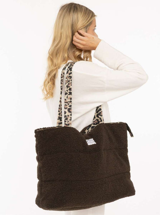 💕 Zwillingsherz Shopper "Teddy Leo Classic" Tasche Braun