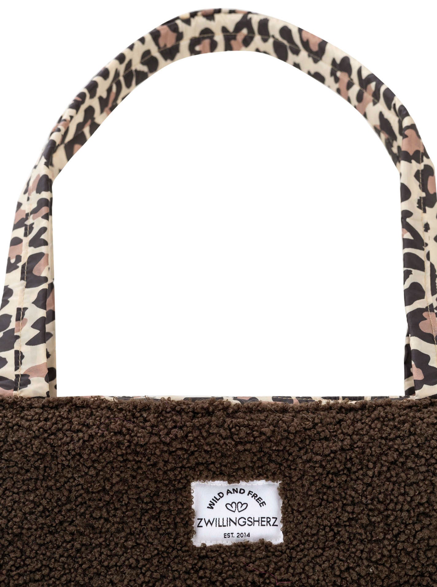 💕 Zwillingsherz Shopper "Teddy Leo Classic" Tasche Braun
