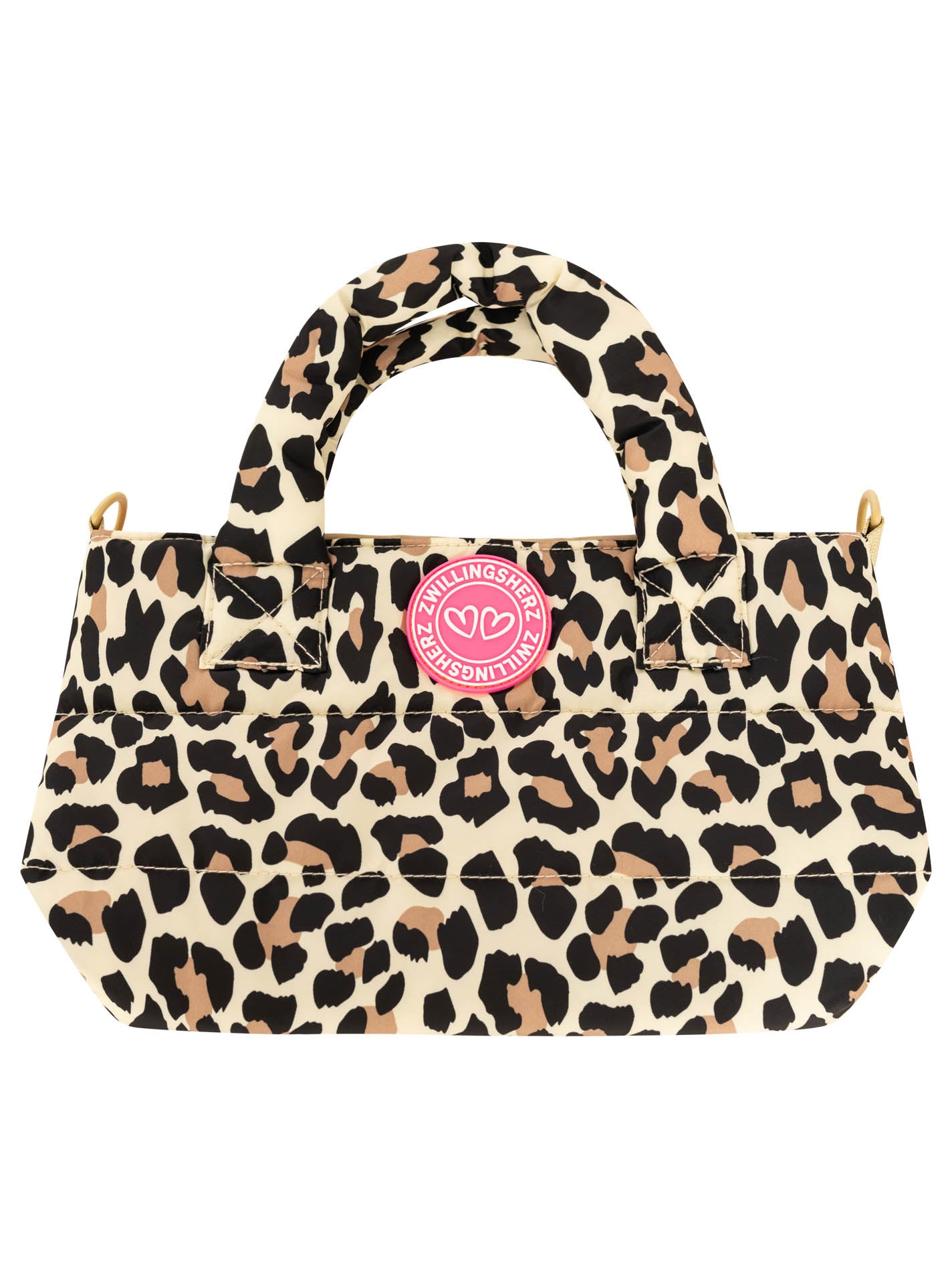 💕 Zwillingsherz Tasche "Leo Allover" Beige
