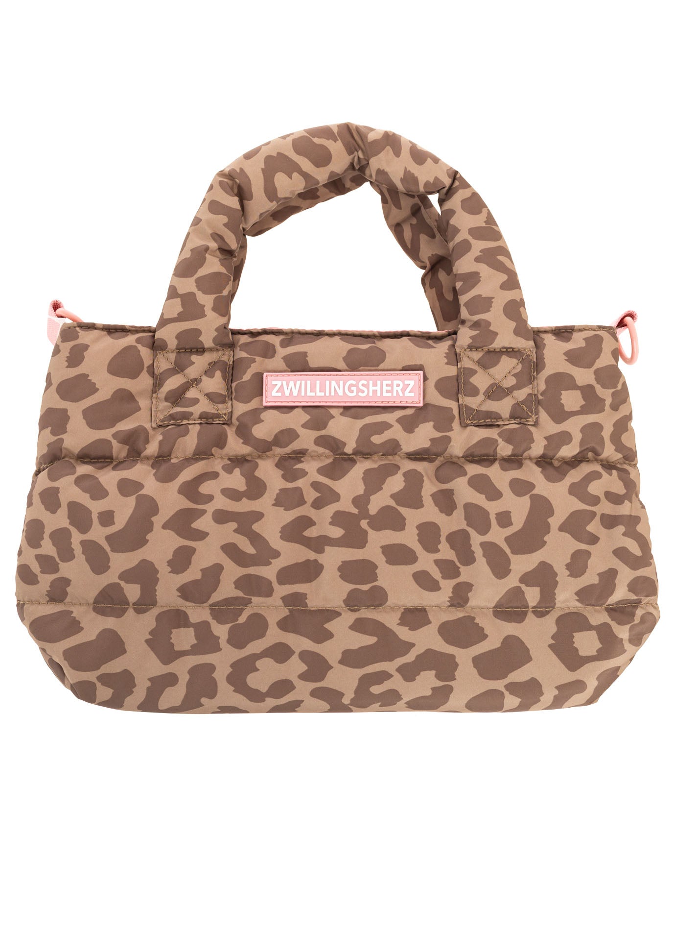 💕 Zwillingsherz Tasche "Leo Allover" Taupe