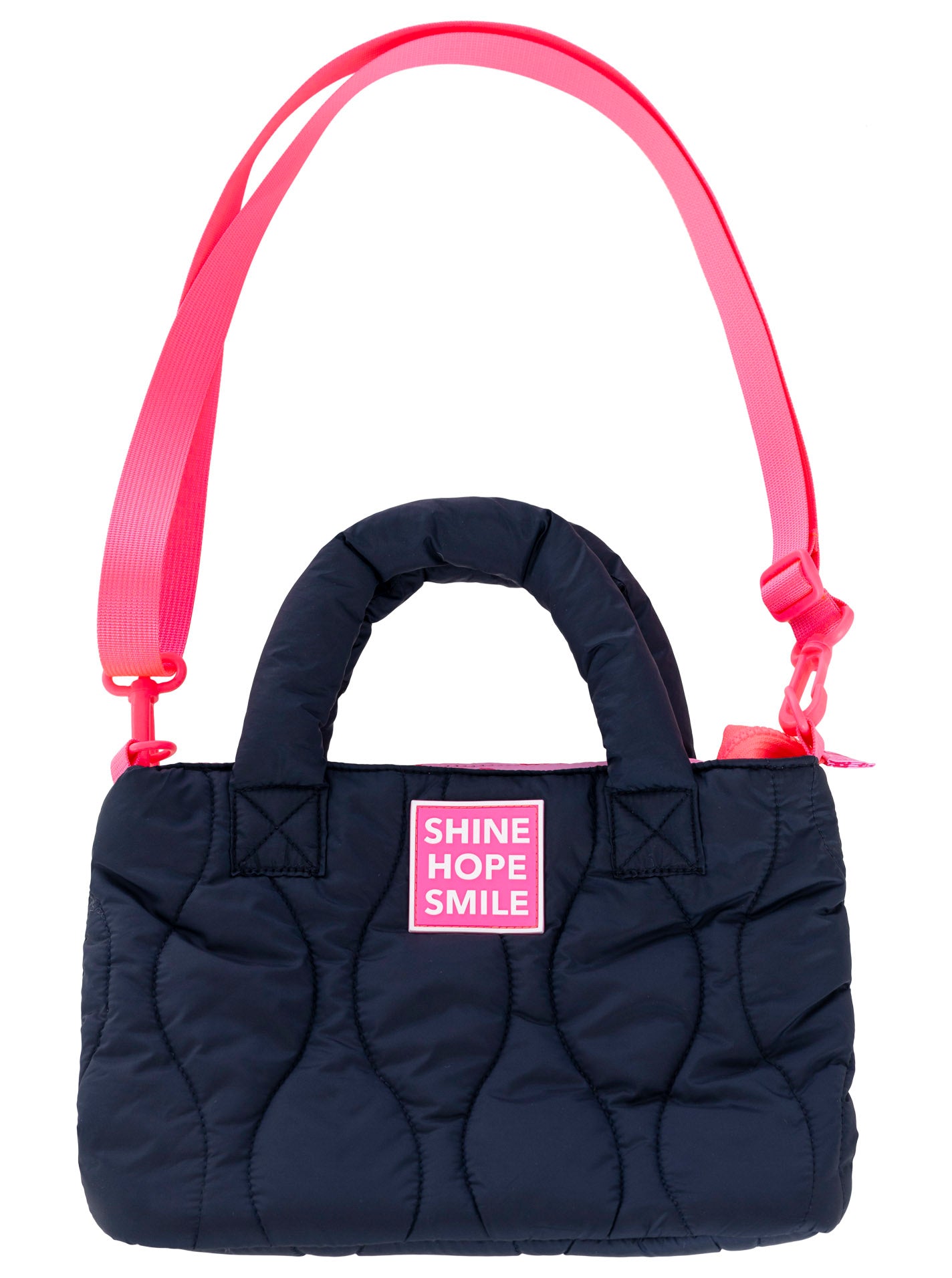 💕 Zwillingsherz Tasche "Steppung & Patch" Marine