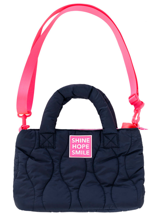 💕 Zwillingsherz Tasche "Steppung & Patch" Marine