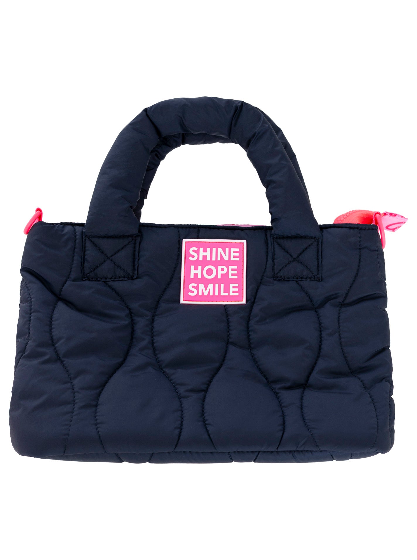 💕 Zwillingsherz Tasche "Steppung & Patch" Marine