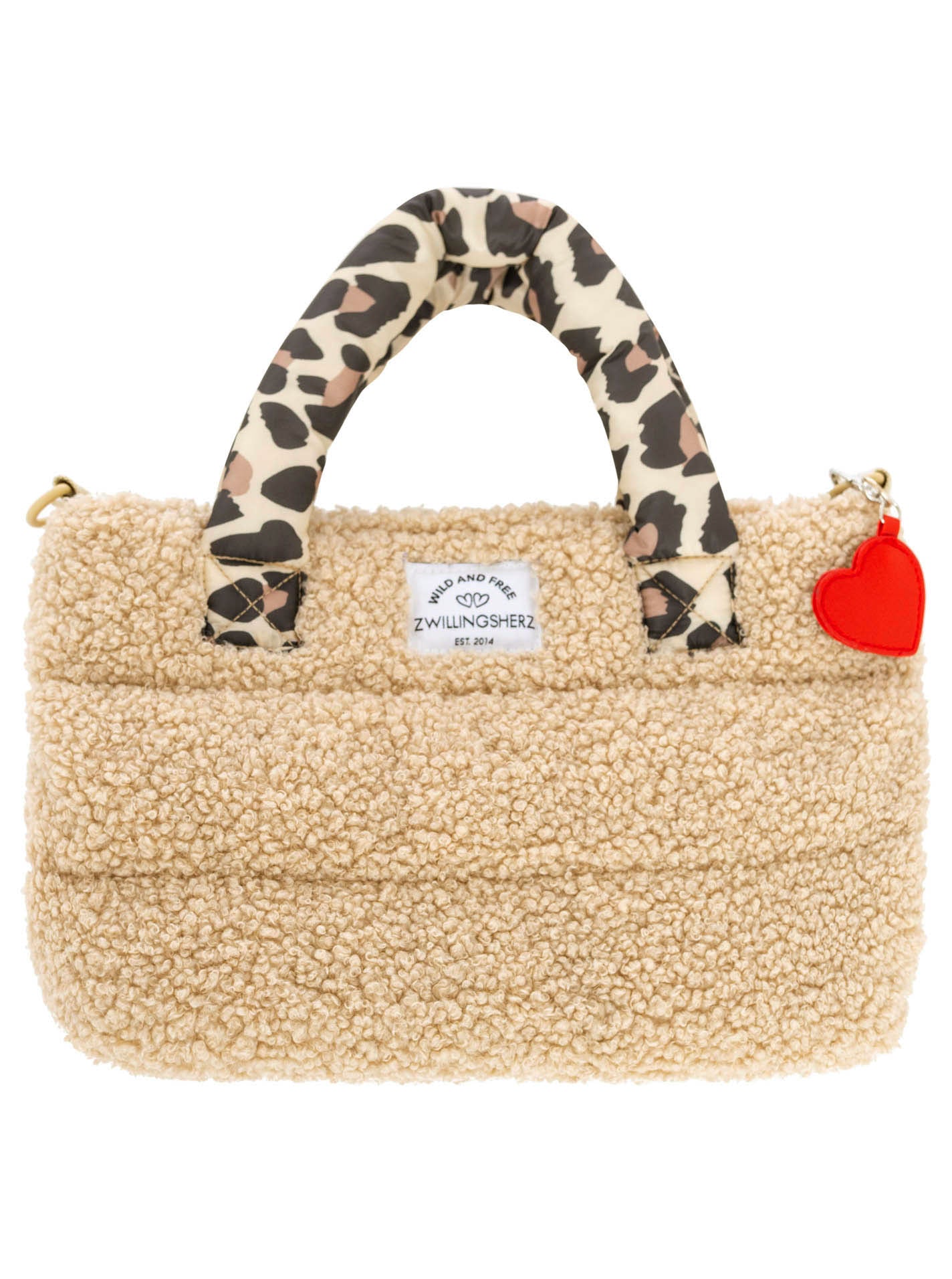 💕 Zwillingsherz Tasche "Teddy Leo Classic" Beige