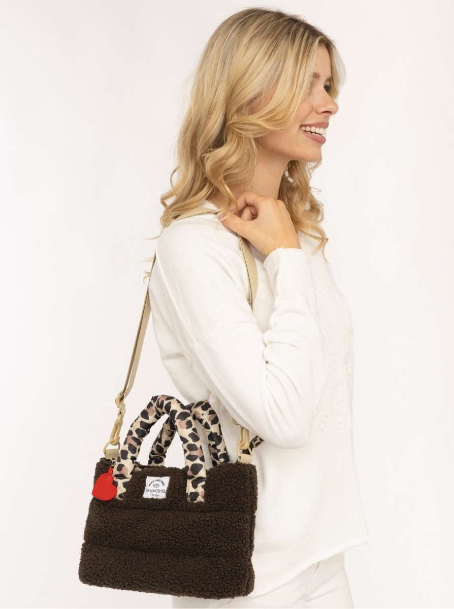 💕 Zwillingsherz Tasche "Teddy Leo Classic" Braun