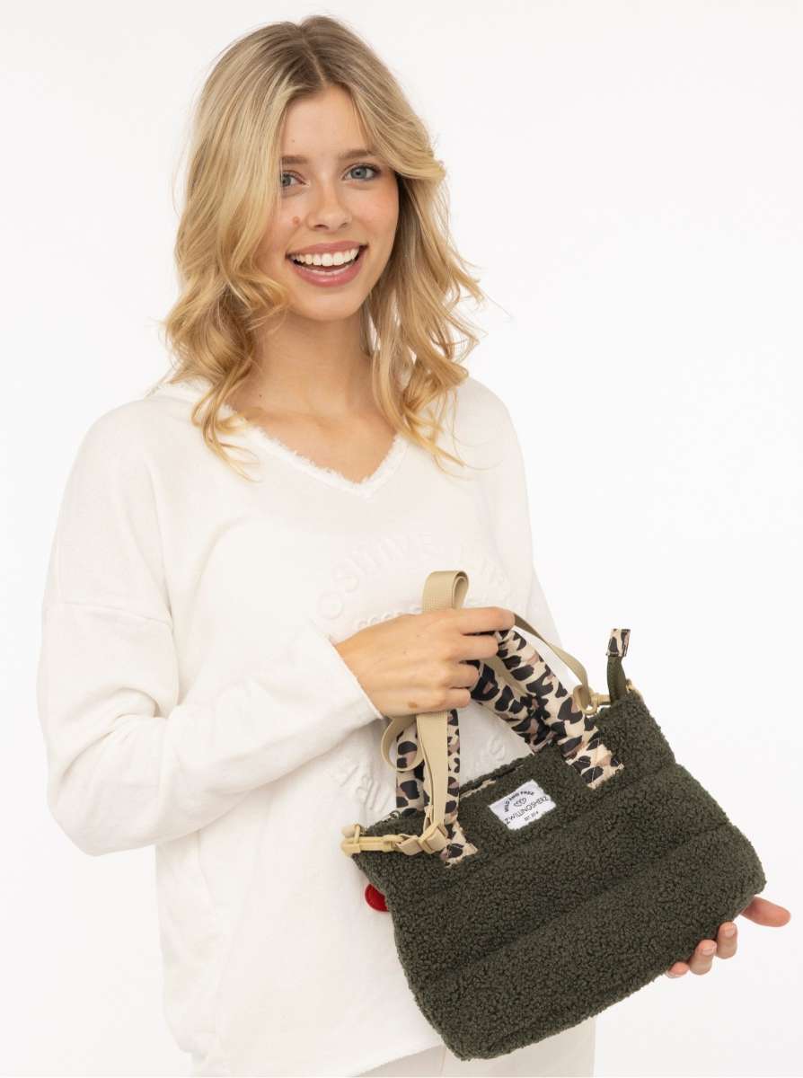 💕 Zwillingsherz Tasche "Teddy Leo Classic" Olive
