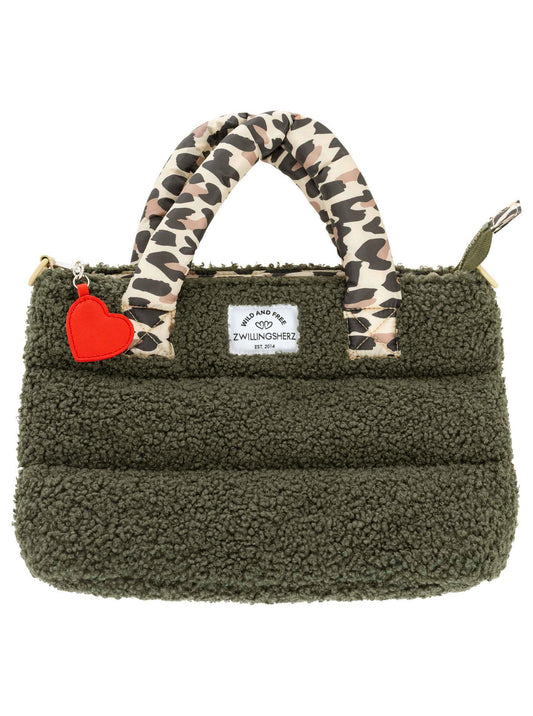 💕 Zwillingsherz Tasche "Teddy Leo Classic" Olive