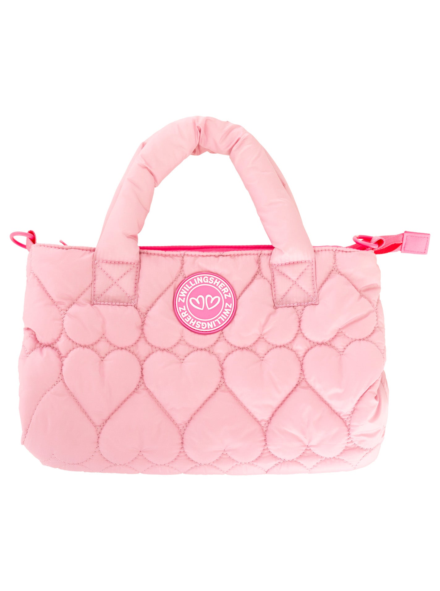 💕 Zwillingsherz Tasche "Herzsteppung" Rosa