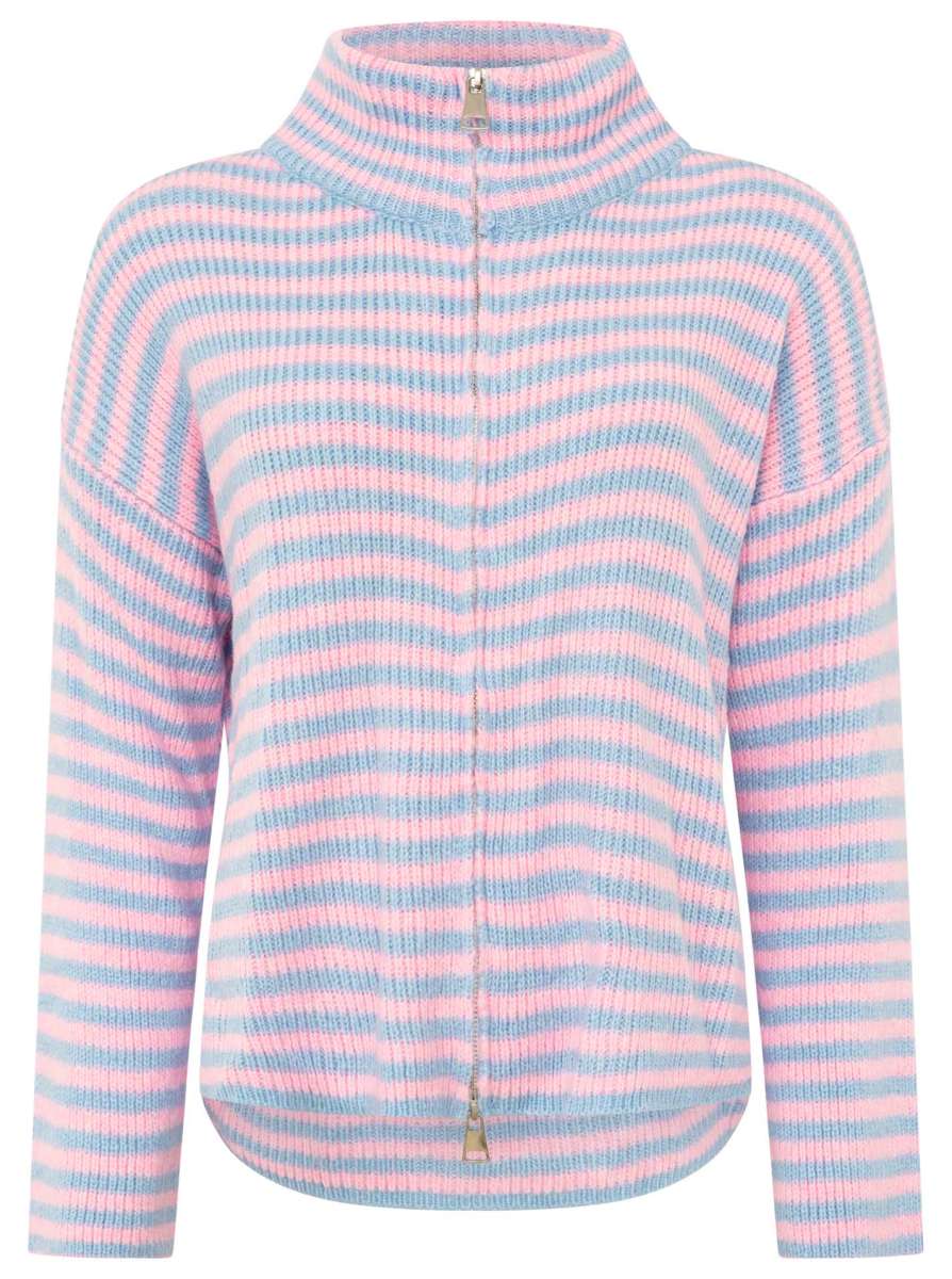 💕 Zwillingsherz Zipper Jacke "Streifen" Hellblau