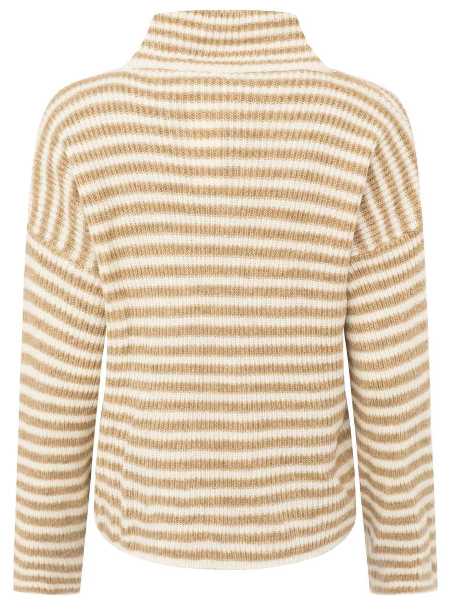 💕 Zwillingsherz Zipper Jacke "Streifen" Beige
