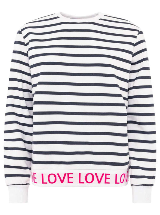 💕 Zwillingsherz Sweatshirt "Love Love Love" Navy