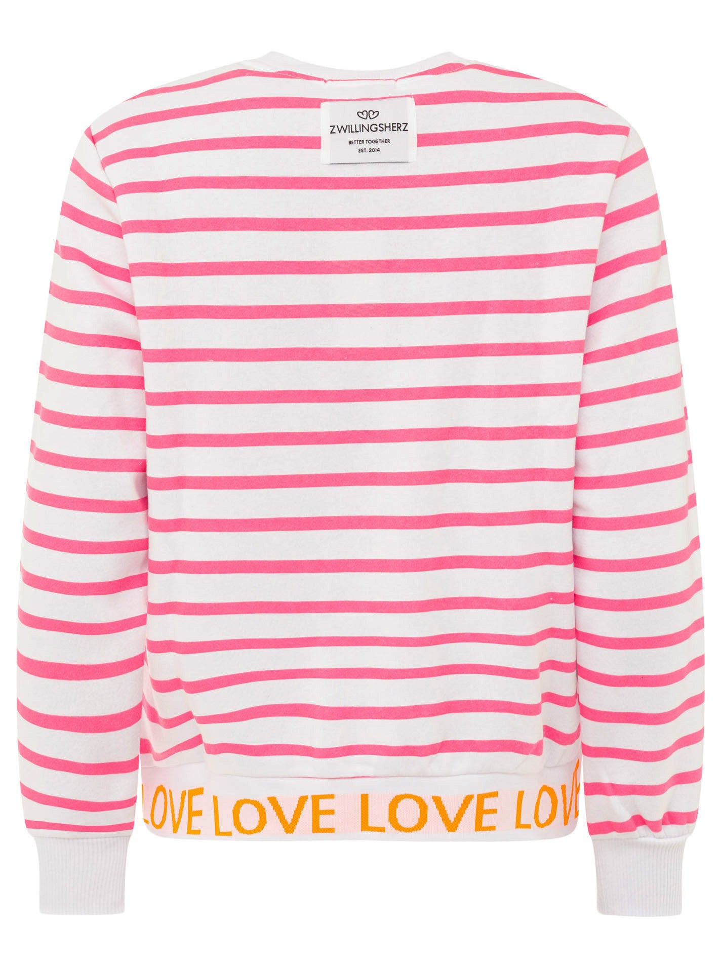 💕 Zwillingsherz Sweatshirt "Love Love Love" Pink