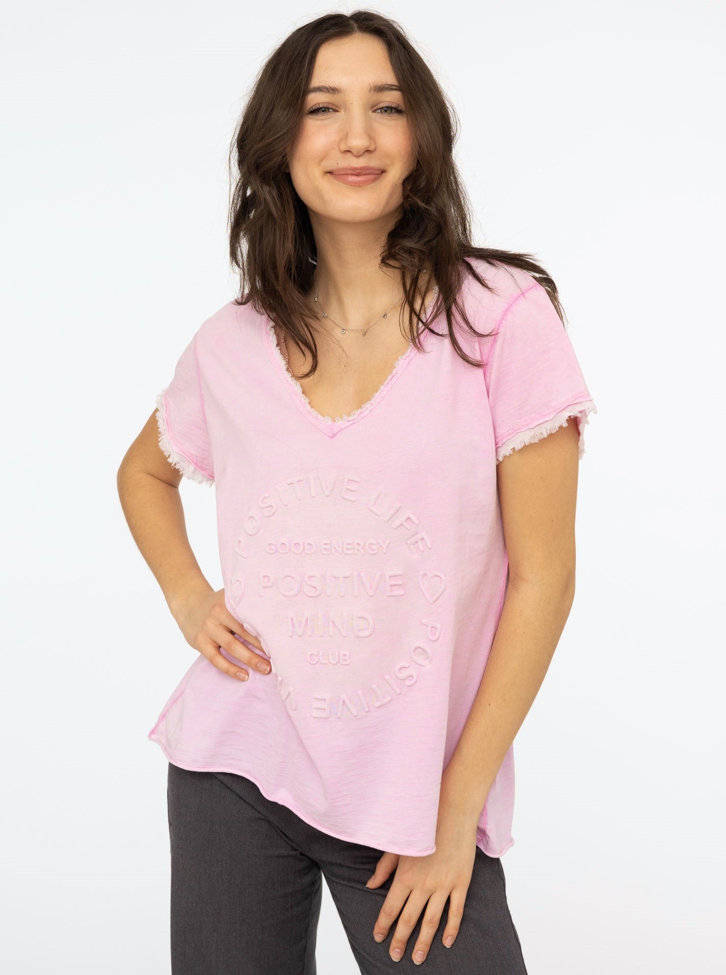 💕 Zwillingsherz Shirt "Tail" Rosa