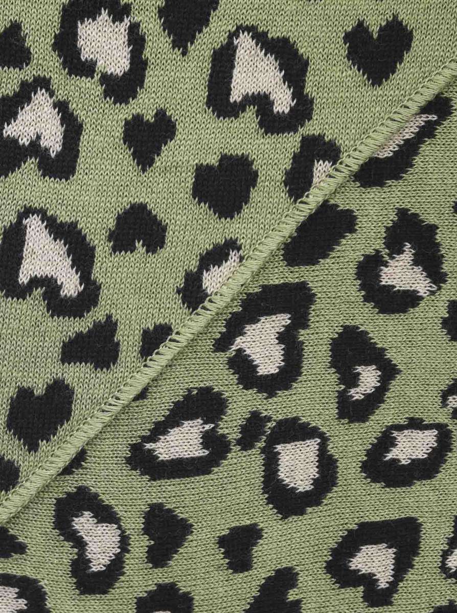 💕 Zwillingsherz Dreieckstuch "Leo Herzi" Baumwolle Khaki