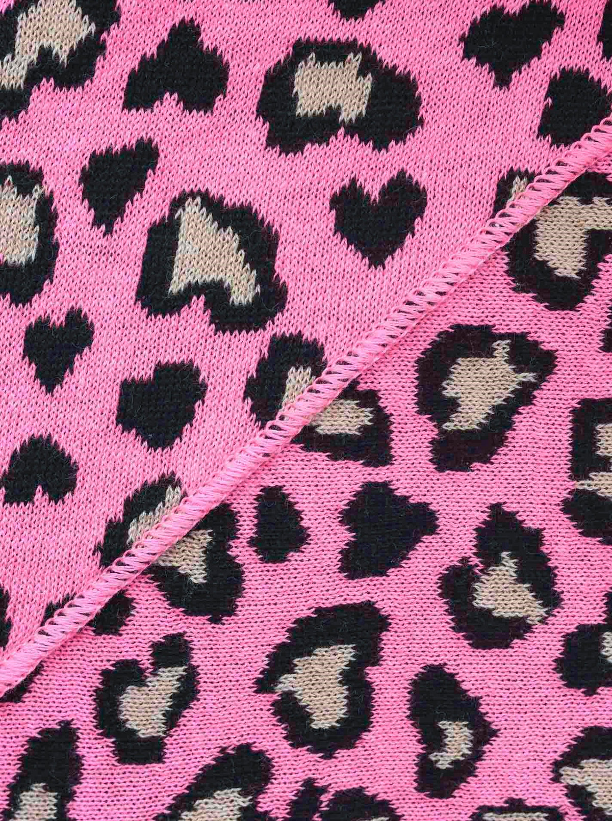 💕 Zwillingsherz Dreieckstuch "Leo Herzi" Baumwolle Pink