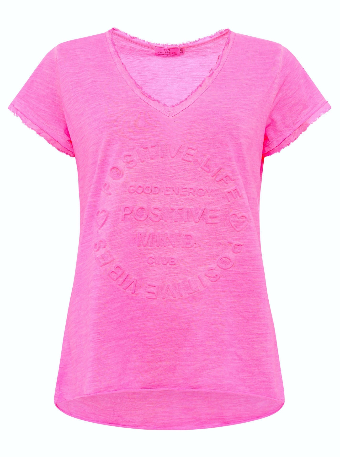 💕 Zwillingsherz Shirt "Tail" Neonpink