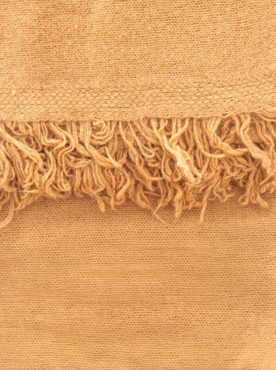 💕 Zwillingsherz XXL "Fransenschal" 100 % Cashmere Schal Kaschmir Camel