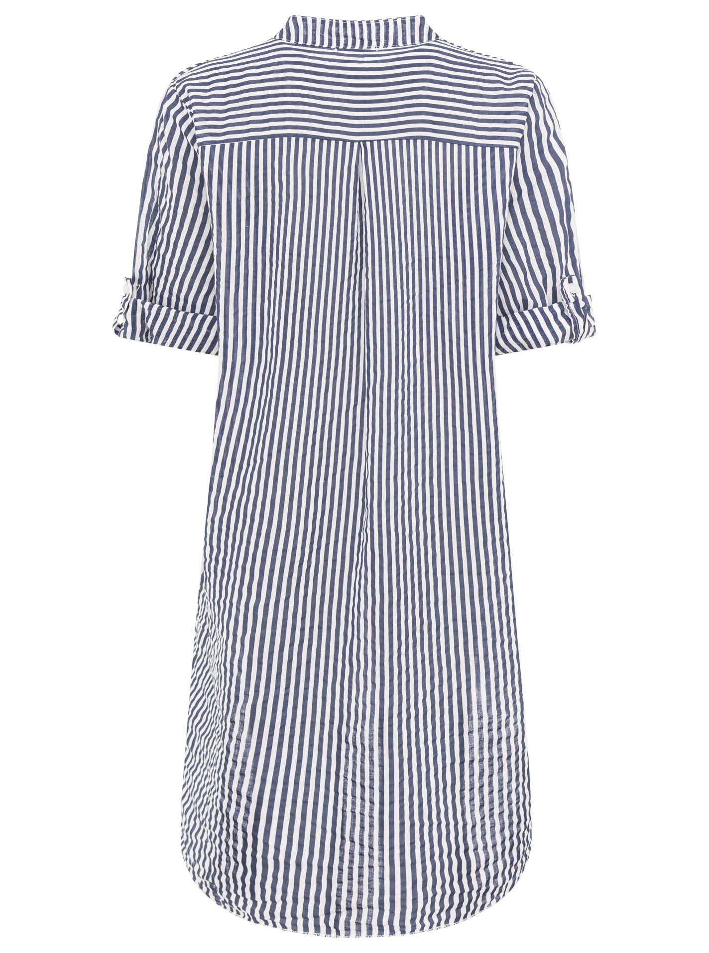 💕 Zwillingsherz Longbluse "Kida" Navy Streifen