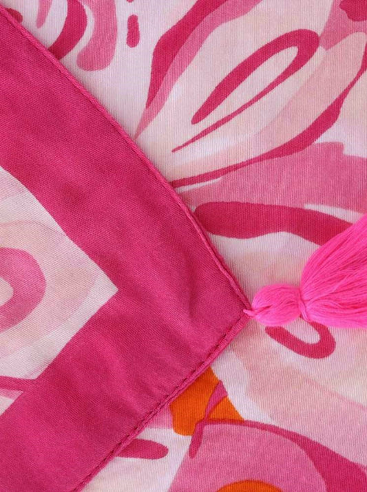 💕 Zwillingsherz Dreieckstuch "Aquarell Print" Pink