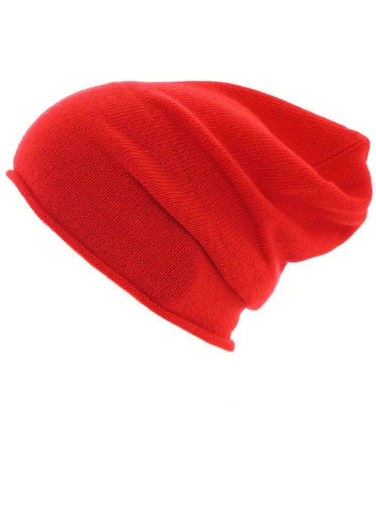 💕 Zwillingsherz Mütze "Classic" Blogger Beanie Wolle Fleece Orange
