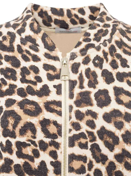 💕 Zwillingsherz Doubleface Blouson"Leo" Zip Sweater Beige
