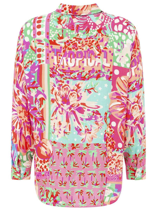 💕 Zwillingsherz Bluse "Be Happy" Viskose Multi