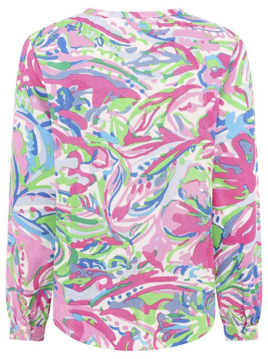 💕 Zwillingsherz Bluse "Bunter Dschungel" 100 % Viskose Multi