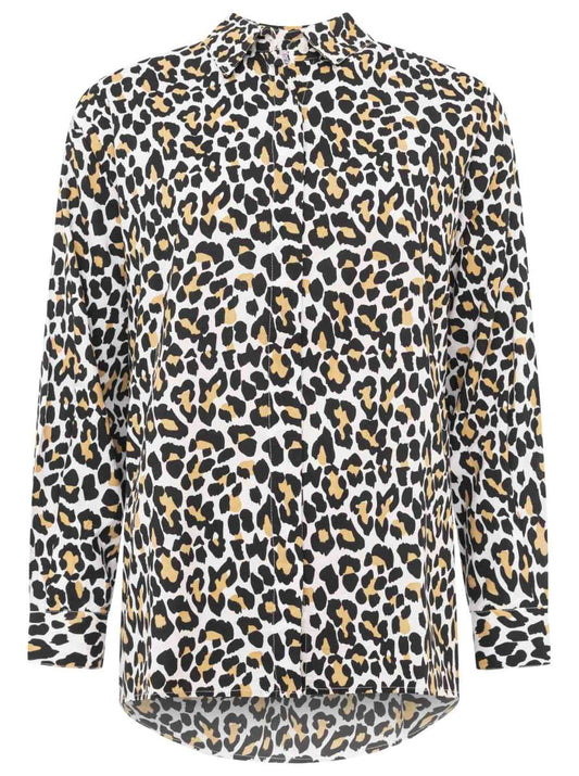 💕 Zwillingsherz Bluse "Classic Leo" Viskose Schwarz