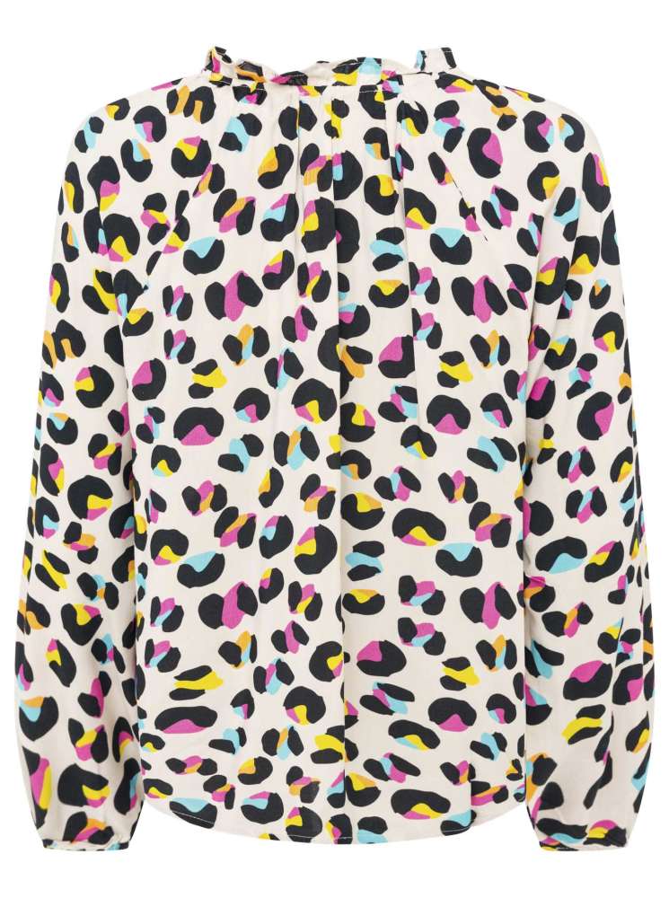 💕 Zwillingsherz Bluse "Crazy Leo" Viskose Multi