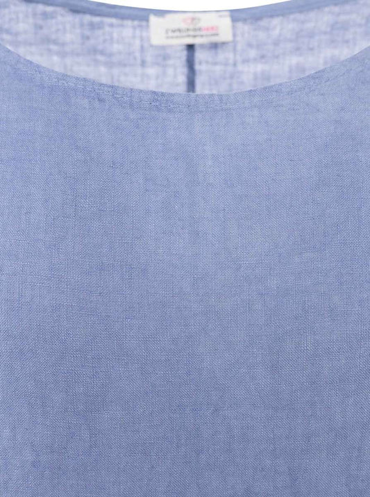 💕 Zwillingsherz 100 % Leinen Shirt "Rundhals"