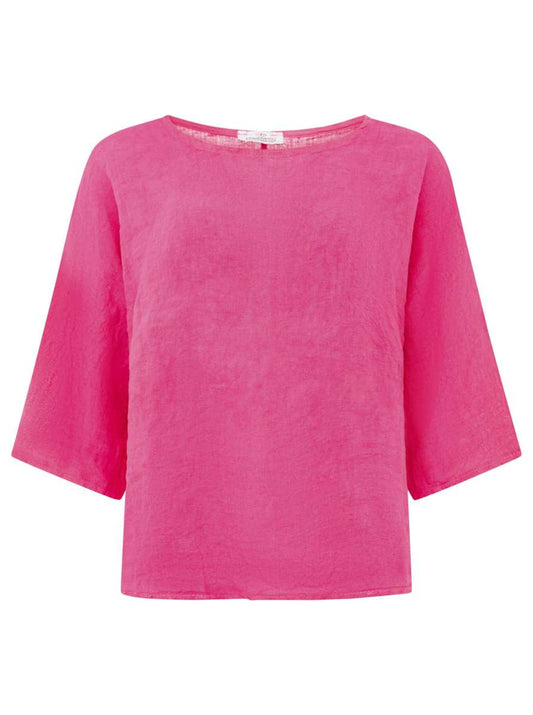 💕 Zwillingsherz 100 % Leinen Shirt "Rundhals"
