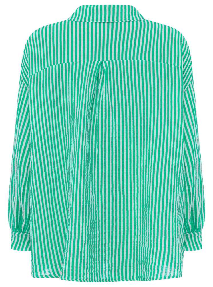 💕 Zwillingsherz Bluse "Cannes" Musselin 100 % Baumwolle Grün