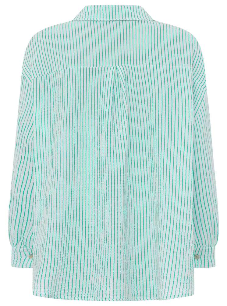 💕 Zwillingsherz Bluse "Amalfi" Musselin 100 % Baumwolle Grün