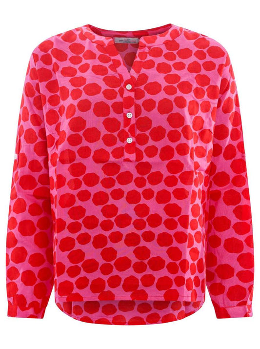 💕 Zwillingsherz Bluse "Pünktchen" Viskose Pink
