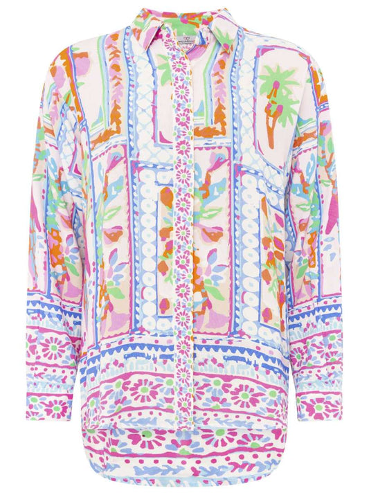 💕 Zwillingsherz Bluse "Papagei Paradise" Viskose Bunt