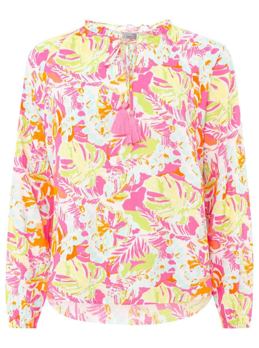 💕 Zwillingsherz Bluse "Paradise Print" 100 % Viskose Bunt