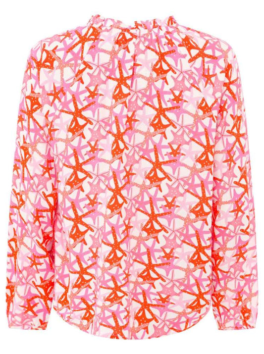 💕 Zwillingsherz Bluse "Seestern" 100 % Viskose Pink