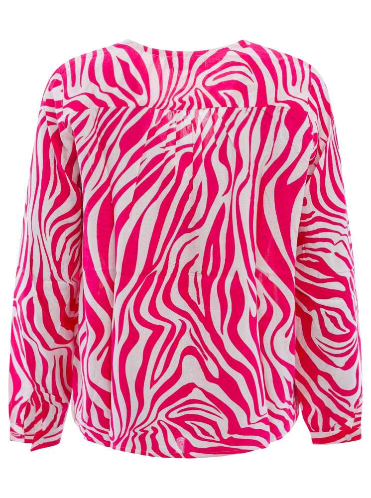 💕 Zwillingsherz Bluse "Zebra" PInk
