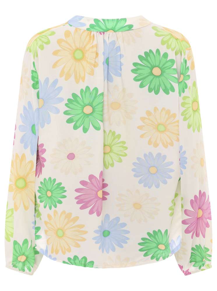 💕 Zwillingsherz Bluse One size "Große Blumen" Grün