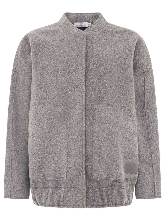 💕 Zwillingsherz Bomberjacke "Cozy" Jacke Grau