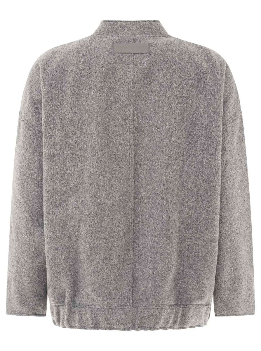 💕 Zwillingsherz Bomberjacke "Cozy" Jacke Grau